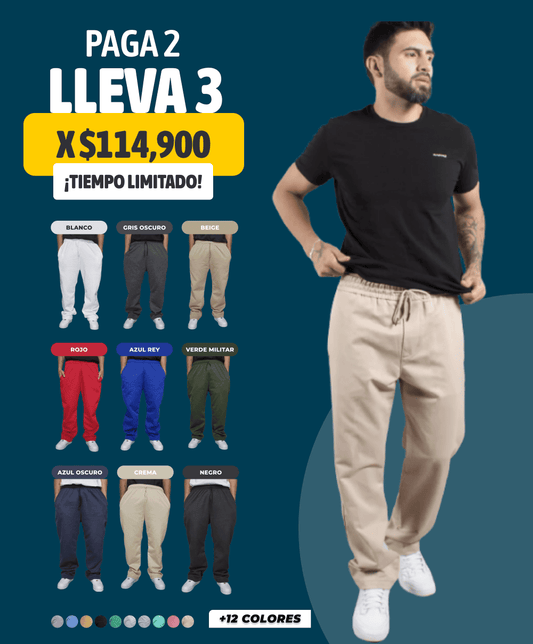 Jogger Bota Recta Caballero: Estilo y Calidad Con Poder